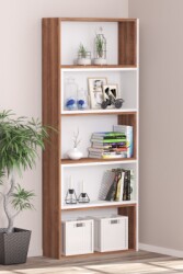 Ayarlanabilir Raflı Dekoratif Modüler Kitaplık Beyaz Garda Decorative Bookshelf - 3