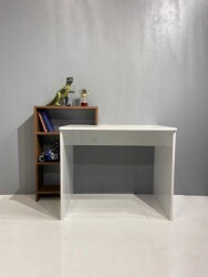 Casablanca Raflı Çalışma Masası (Barok/Beyaz) - 1
