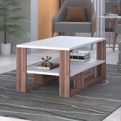 Floransa Dekoratif Orta Sehpa Garda Beyaz (Coffee Table) - 2