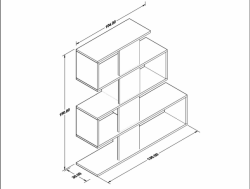 Gordion Pyramid Kitaplık - 4