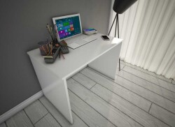 Homely Desk Çalışma Masası Laptop / Ofis / Ders Masası (BEYAZ) 60 x 90 - 2