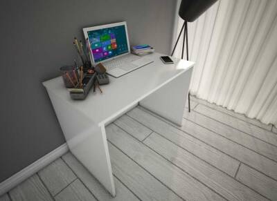 Homely Desk Çalışma Masası Laptop / Ofis / Ders Masası (BEYAZ) 60 x 90 - 2