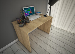 Homely Desk Çalışma Masası Laptop / Ofis / Ders Masası (Lefkas Meşe) 60 x 90 - 3