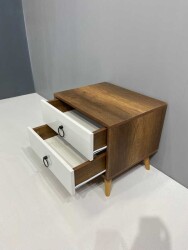 Oslo iki Çekmeceli Komodin Barok/Beyaz Commode - 4