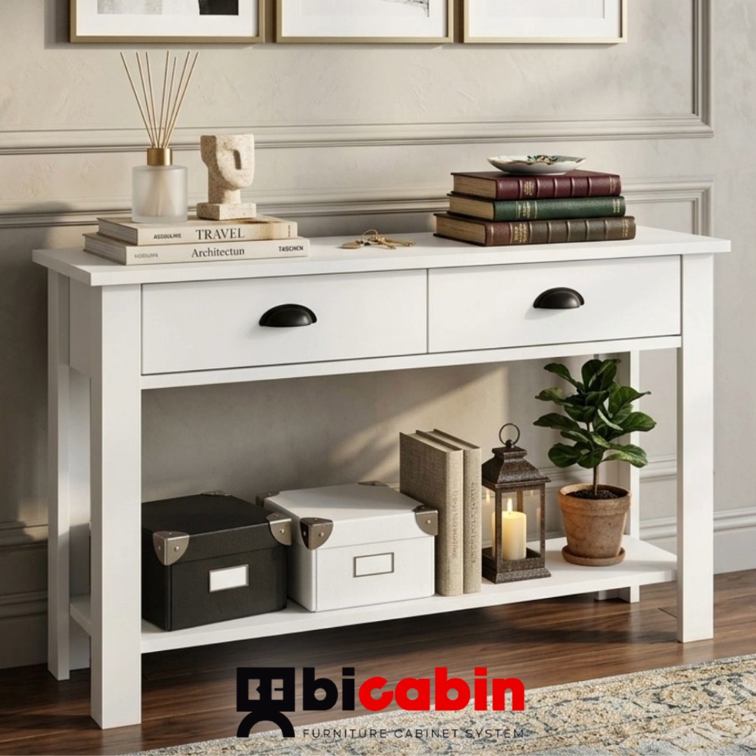 Venezia 2 Çekmeceli İskandinav Dresuar / Şifonyer -Beyaz 